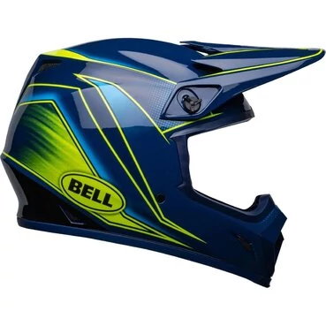 Bell MX-9 MIPS Zone Мотошлем Navy/Retina