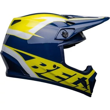 Bell MX-9 MIPS Spark Мотошлем Blue/Yellow