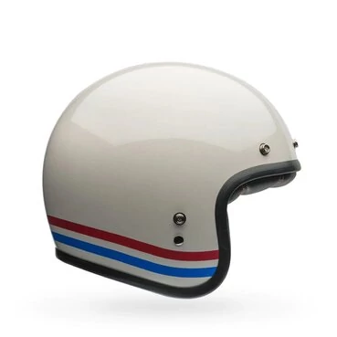 Bell Custom 500 Stripes Мотошлемs Белый