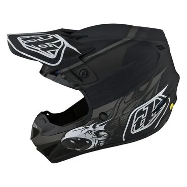 Troy Lee Designs SE4 Polyacrylite Мотошлем w/ MIPS - Skooly Черный
