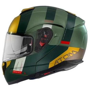MT Helmets Atom SV Gorex Modular Helmet Зеленый
