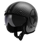 LS2 OF601 Bob II Carbon Star Open Face Helmet Звезда черная