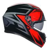 AGV K3 E2206 MPLK Full Face Helmet Compound Black / Red