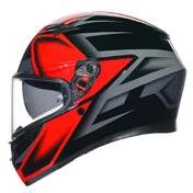 AGV K3 E2206 MPLK Full Face Helmet Compound Black / Red