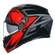 AGV K3 E2206 MPLK Full Face Helmet Compound Black / Red