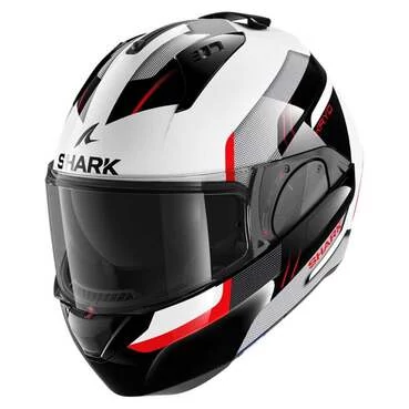 SHARK Evo ES Kryd Full Face Helmet White / Black / Red