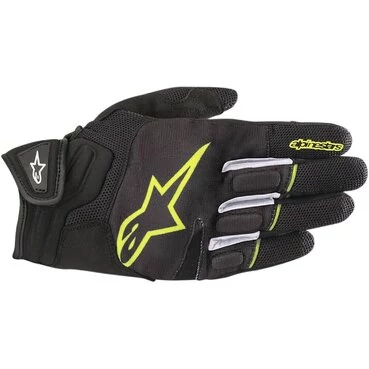 Alpinestars Atom мотоперчатки Black Fluo Yellow Black, Hi-Vis Yellow