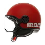 MOMO DESIGN FGTR Classic Open Face Helmet Candy Matt Red / White