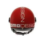 MOMO DESIGN FGTR Classic Open Face Helmet Candy Matt Red / White