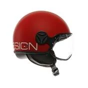 MOMO DESIGN FGTR Classic Open Face Helmet Candy Matt Red / White