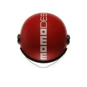 MOMO DESIGN FGTR Classic Open Face Helmet Candy Matt Red / White
