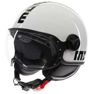 MOMO DESIGN FGTR Classic Open Face Helmet Mono White / Black