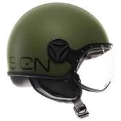 MOMO DESIGN FGTR Classic Open Face Helmet Mono Matt Military Green / Black