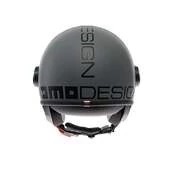 MOMO DESIGN FGTR Classic Open Face Helmet Mono Matt Grey / Black