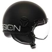 MOMO DESIGN FGTR Classic Open Face Helmet Mono Matt Black / White