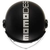 MOMO DESIGN FGTR Classic Open Face Helmet Mono Matt Black / White