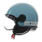 MOMO DESIGN FGTR Classic Open Face Helmet Candy Sky Blue / White