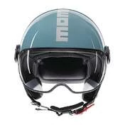 MOMO DESIGN FGTR Classic Open Face Helmet Candy Sky Blue / White