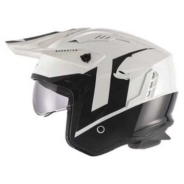 UFO Sheratan Open Face Helmet Черно-белый