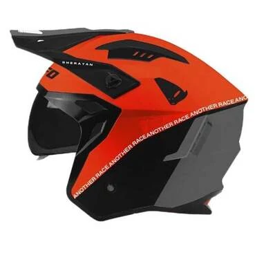 UFO Sheratan Open Face Helmet Красно-черный