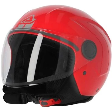 ACERBIS BREZZA Red Motorcycle Jet Мотошлем
