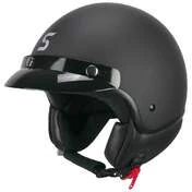 Ska-P 1FHA SMART MONO Jet Motorcycle Мотошлем Matt Black