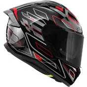 Givi 50.9 ASSAULT Full Face Motorcycle Мотошлем Black Titanium Red