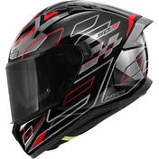 Givi 50.9 ASSAULT Full Face Motorcycle Мотошлем Black Titanium Red