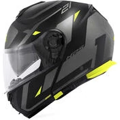 Modular Motorcycle Мотошлем P/J Givi X.21 EVO NUMBER Black Titanium Yellow