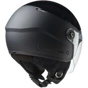 Tucano Urbano C1001 EL'POP Matt Carbon Gray Motorcycle Jet Мотошлем