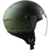 Tucano Urbano C1001 EL'POP Green Airborne Matt Motorcycle Jet Мотошлем