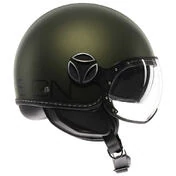 MOMO DESIGN FGTR EVO open face helmet Mono Matt Green / Black