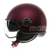 MOMO DESIGN FGTR EVO open face helmet Mono Matt Amarena / Silver