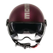 MOMO DESIGN FGTR EVO open face helmet Mono Matt Amarena / Silver