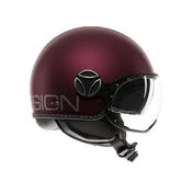 MOMO DESIGN FGTR EVO open face helmet Mono Matt Amarena / Silver