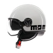 MOMO DESIGN FGTR EVO open face helmet Mono White Quarz / Black