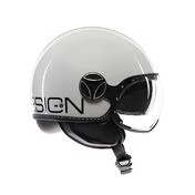 MOMO DESIGN FGTR EVO open face helmet Mono White Quarz / Black