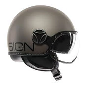 MOMO DESIGN FGTR EVO open face helmet Mono Matt Titanium Frost / Black