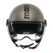 MOMO DESIGN FGTR EVO open face helmet Mono Matt Titanium Frost / Black