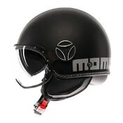 MOMO DESIGN FGTR EVO open face helmet Mono Matt Black / Silver