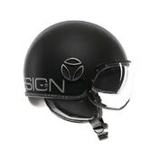 MOMO DESIGN FGTR EVO open face helmet Mono Matt Black / Silver