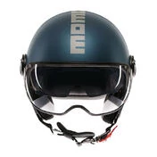 MOMO DESIGN FGTR EVO open face helmet Mono Matt Avio / Silver