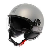 MOMO DESIGN FGTR EVO open face helmet Hip Matt Grey / Cerulean Grey