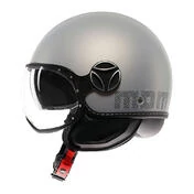 MOMO DESIGN FGTR EVO open face helmet Hip Matt Grey / Cerulean Grey