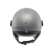 MOMO DESIGN FGTR EVO open face helmet Hip Matt Grey / Cerulean Grey