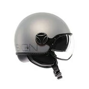 MOMO DESIGN FGTR EVO open face helmet Hip Matt Grey / Cerulean Grey