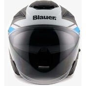 Blauer JJ01 Jet Motorcycle Мотошлем Double Graphic визор Black White Light Blue