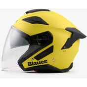 Blauer JJ01 Jet Motorcycle Мотошлем Double Single визор Yellow
