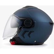 Blauer Double визор Jet Motorcycle Мотошлем DJ-01 Mono Matt Blue
