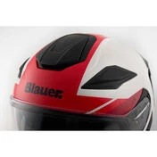 Blauer JJ01 Jet Motorcycle Мотошлем Double Graphic визор White Black Red